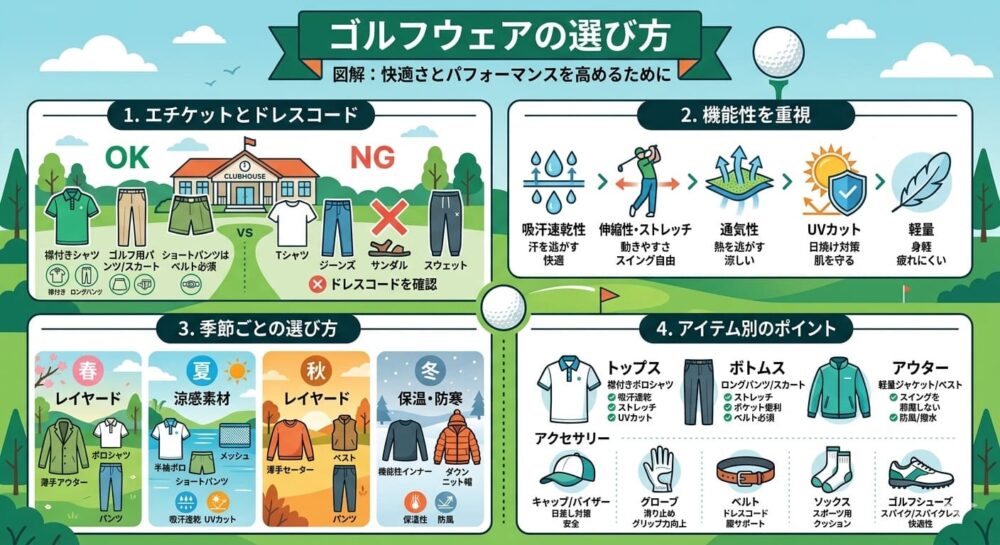春ゴルフウェアおすすめ